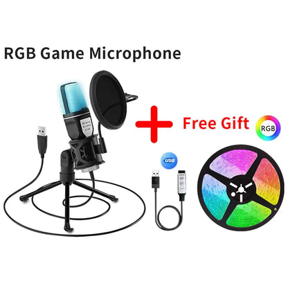 Gaming USB PC RGB Microphone