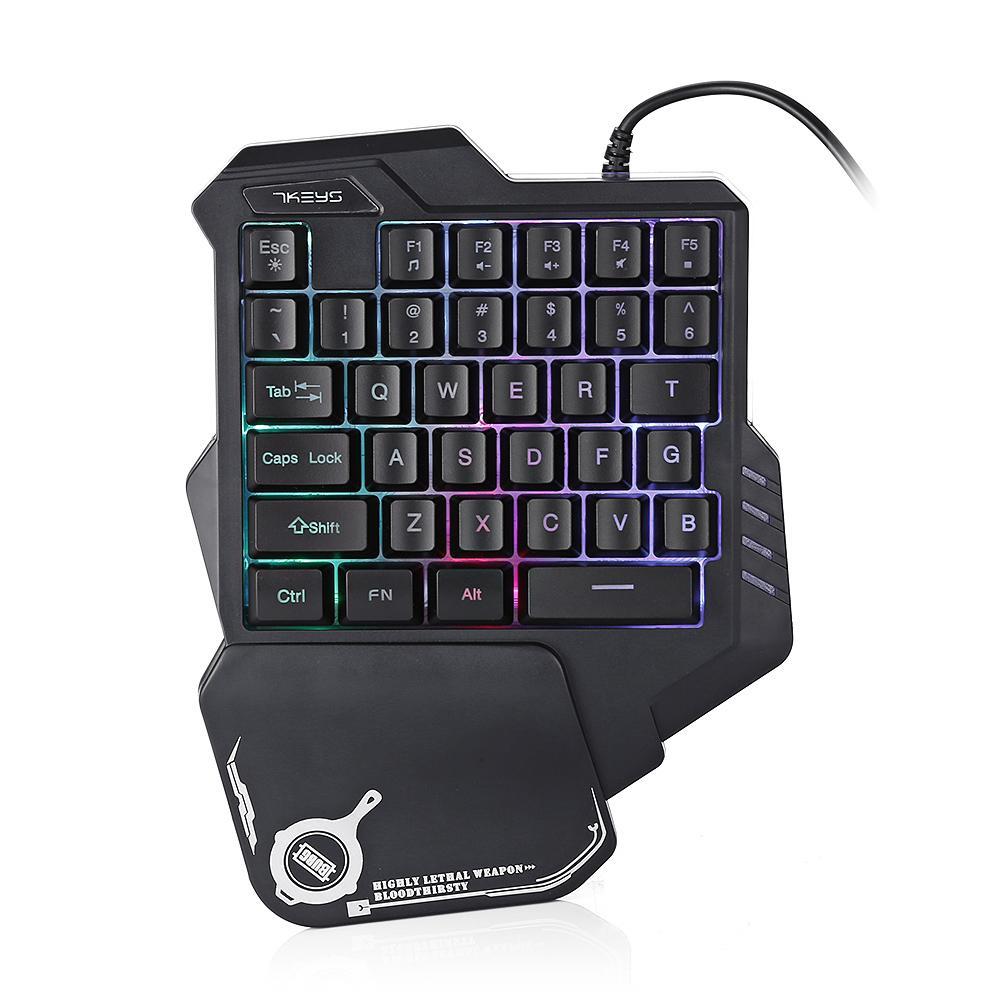 One-Handed Gaming Keyboard RGB - GadgetGameHub