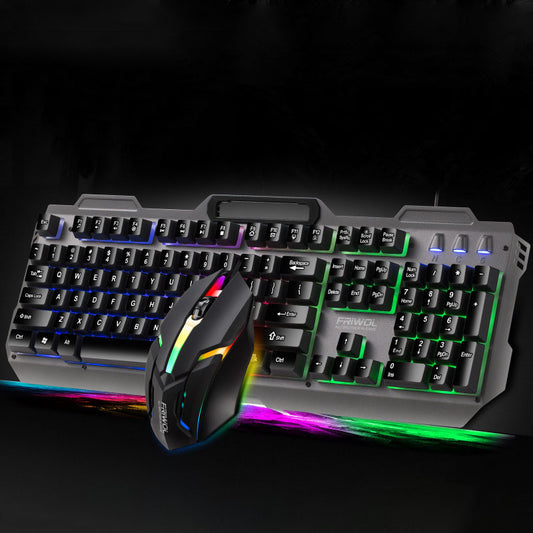 Gaming Keyboard And Mouse Set - GadgetGameHub