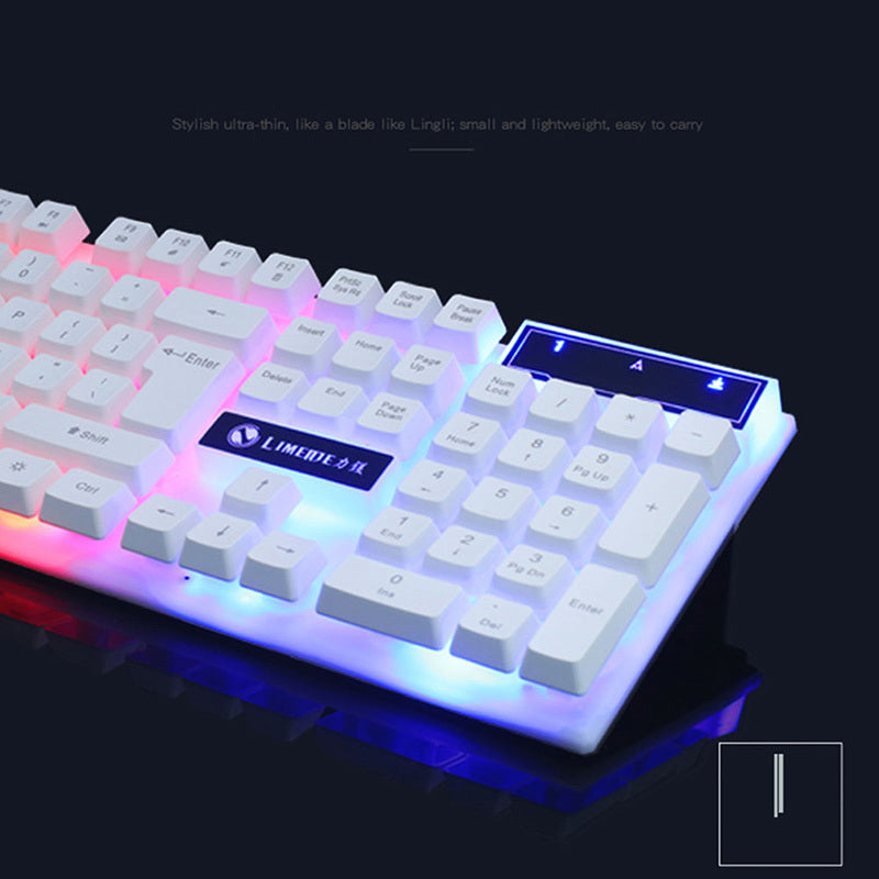 Gaming Keyboard Mouse Glowing Set - GadgetGameHub