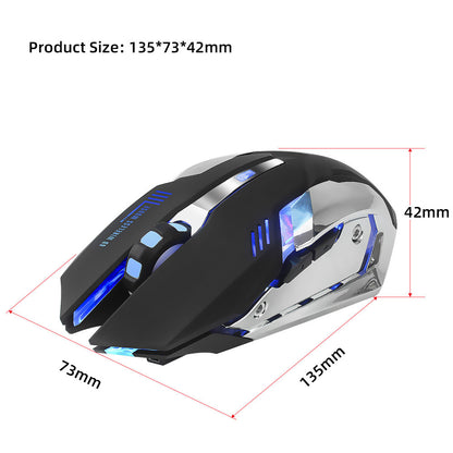 2.4GPI glowing gaming mouse - GadgetGameHub