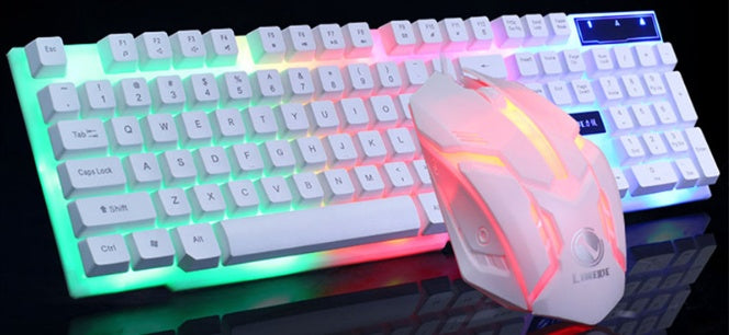 Gaming Keyboard Mouse Glowing Set - GadgetGameHub