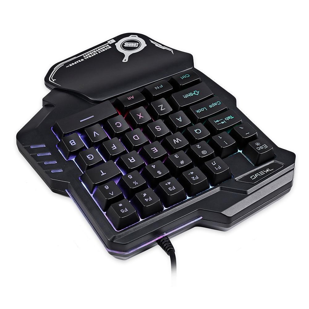 One-Handed Gaming Keyboard RGB - GadgetGameHub