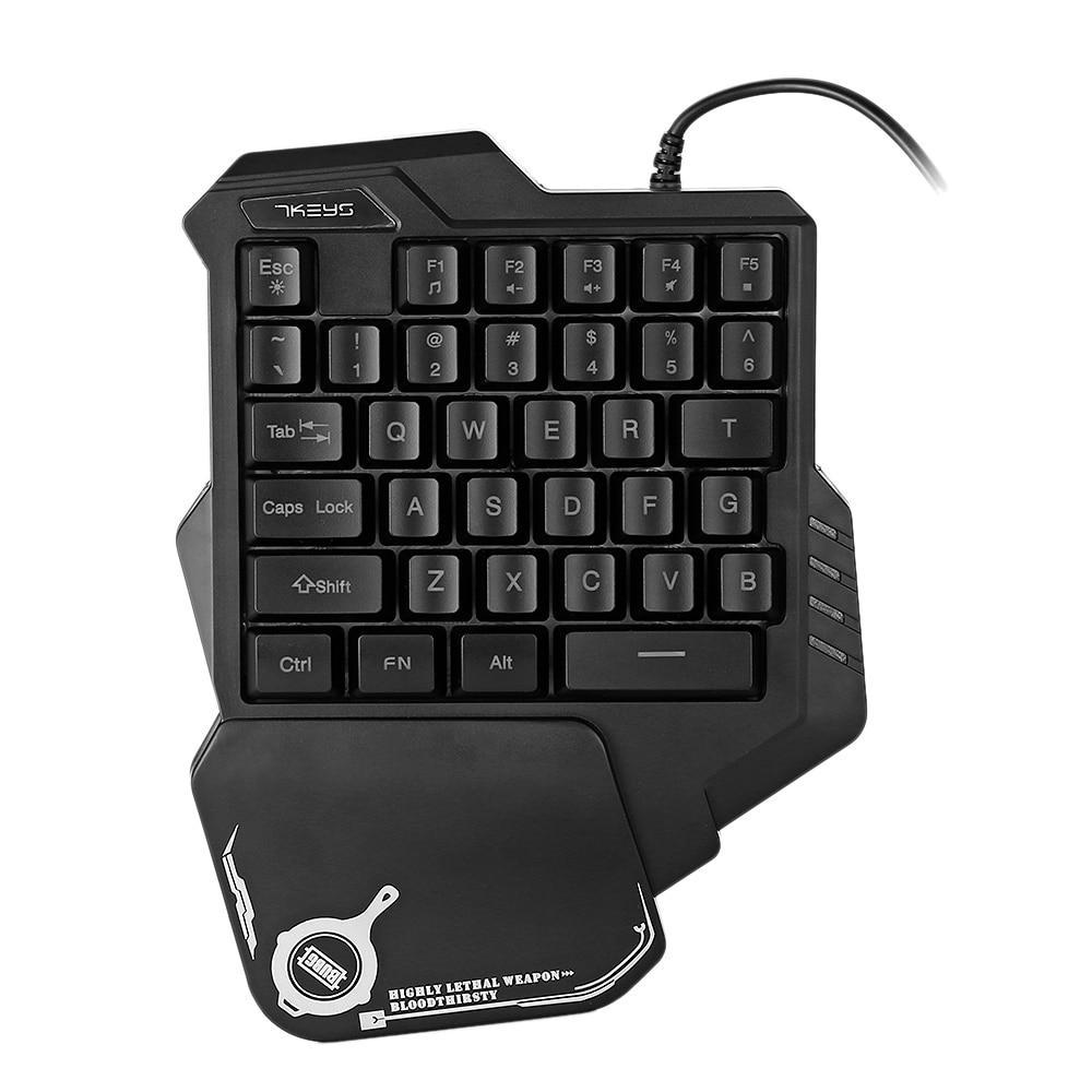 One-Handed Gaming Keyboard RGB - GadgetGameHub