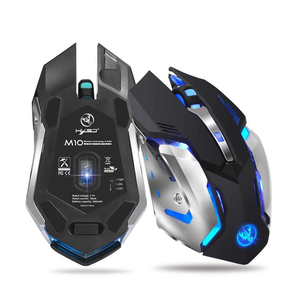 2.4GPI glowing gaming mouse - GadgetGameHub