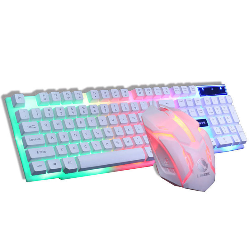 Gaming Keyboard Mouse Glowing Set - GadgetGameHub