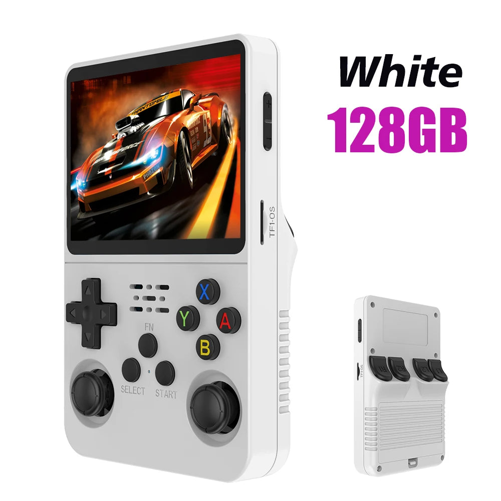 128G R36S Retro Handheld Video Game Console Linux System 3.5 Inch IPS Screen R35s Pro Portable Pocket Video Player 64GB Games - GadgetGameHub