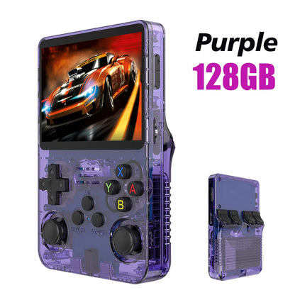 128G R36S Retro Handheld Video Game Console Linux System 3.5 Inch IPS Screen R35s Pro Portable Pocket Video Player 64GB Games - GadgetGameHub