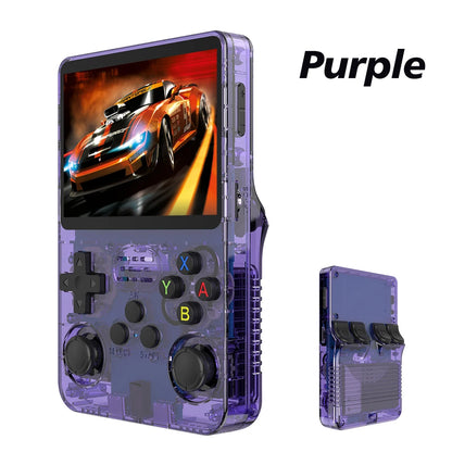 128G R36S Retro Handheld Video Game Console Linux System 3.5 Inch IPS Screen R35s Pro Portable Pocket Video Player 64GB Games - GadgetGameHub