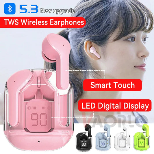 LED Display Smart Touch Bluetooth Headphone