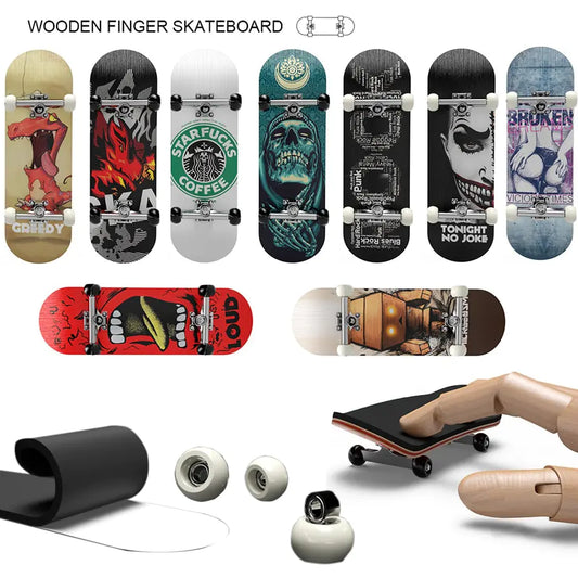 Wooden Finger Skateboards