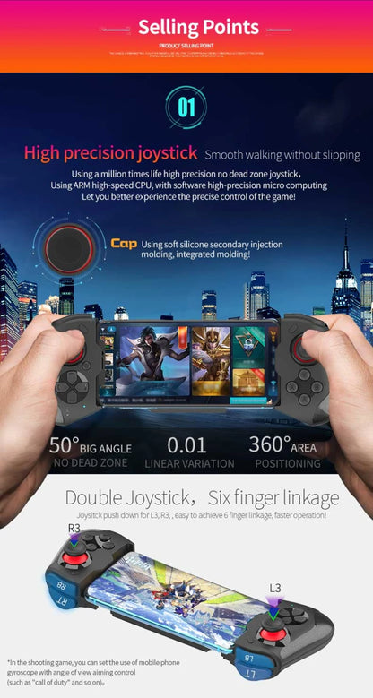 Gamepad For iPhone Android  Bluetooth Controller Trigger Mobile Joystick