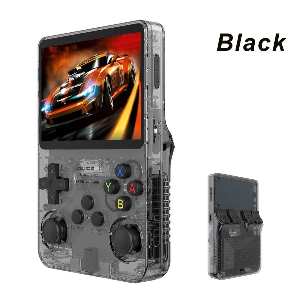 128G R36S Retro Handheld Video Game Console Linux System 3.5 Inch IPS Screen R35s Pro Portable Pocket Video Player 64GB Games - GadgetGameHub