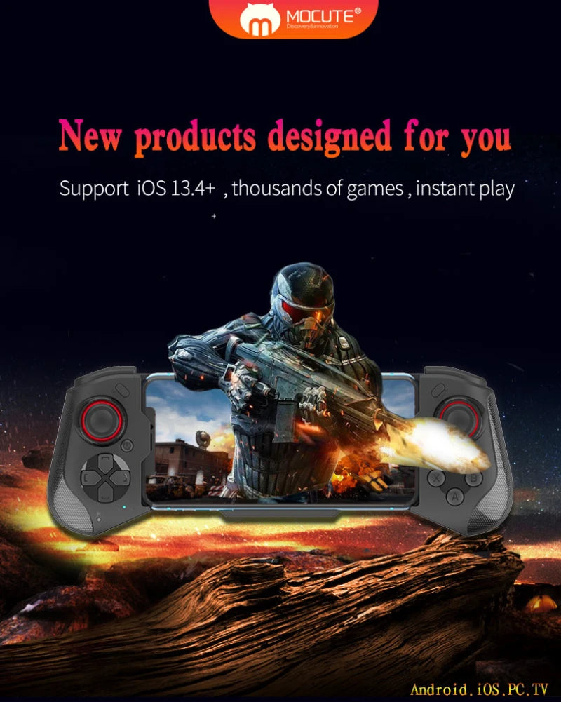 Gamepad For iPhone Android  Bluetooth Controller Trigger Mobile Joystick