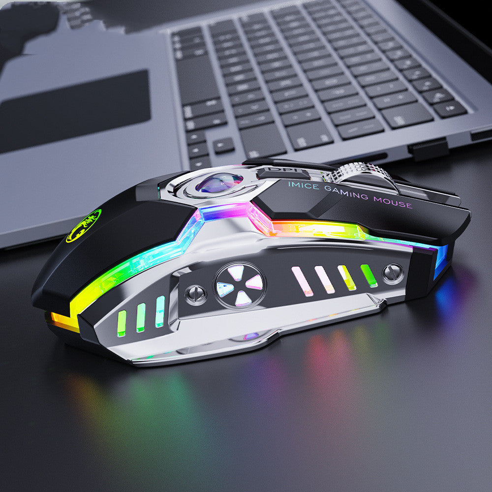 7-button Charging RGB  Wireless Gaming Mouse - GadgetGameHub